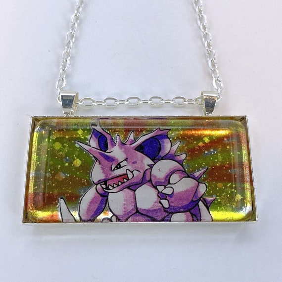 Gastly shiny Pokemon card pendant necklace by KawaiiMoon24 on DeviantArt