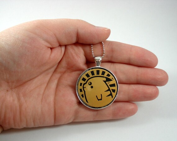 Mewtwo Gliscor Necklace Pokemon Necklace OR Keychain Upcycled