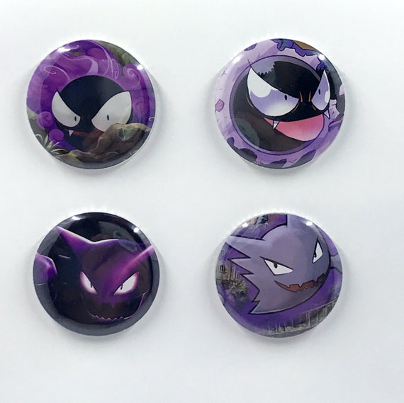Gastly & Haunter Magnet Set of 4 Upcycled Pokemon Card - Etsy