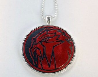 Entei Necklace - Pokemon Necklace OR Keychain - Upcycled Pokemon Coin Pendant w/Chain - Pokemon Coin Necklace - Pokemon Pendant