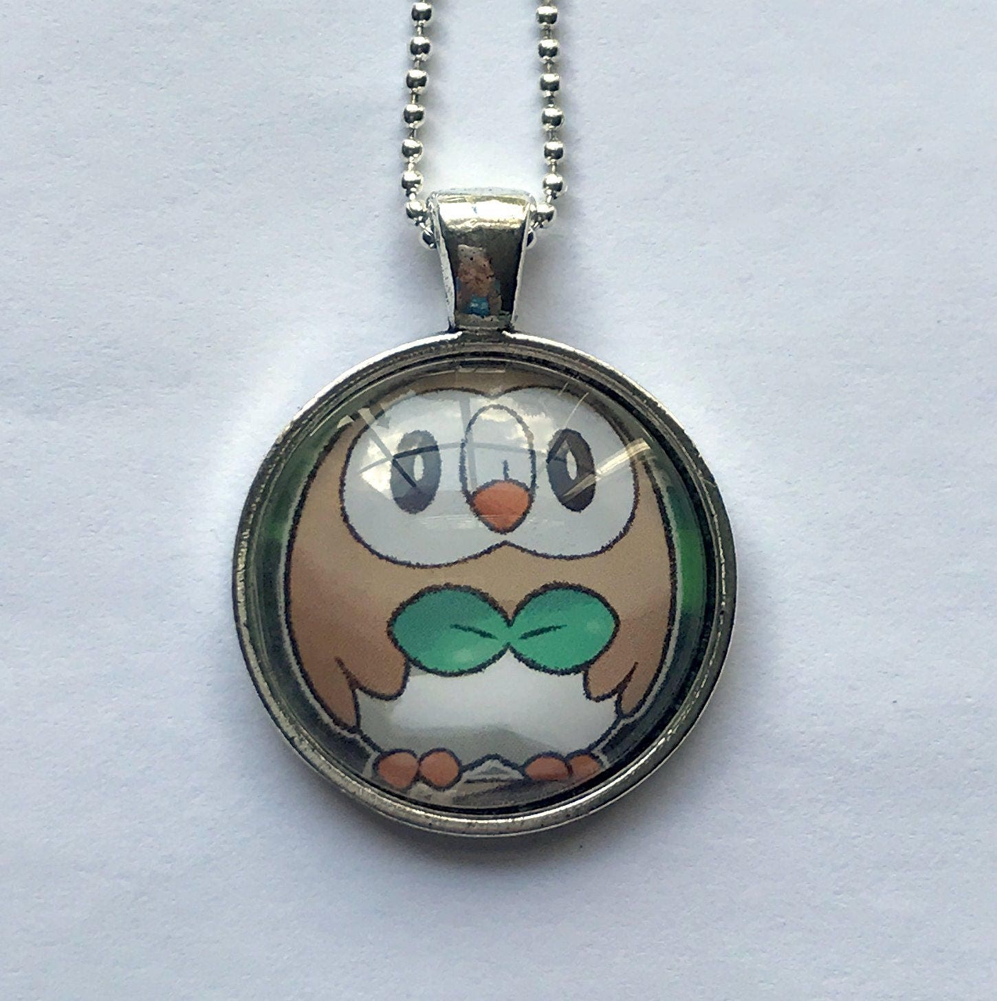 Rowlet Pokemon Necklace OR Keychain Upcycled Pokemon Card - Etsy Denmark