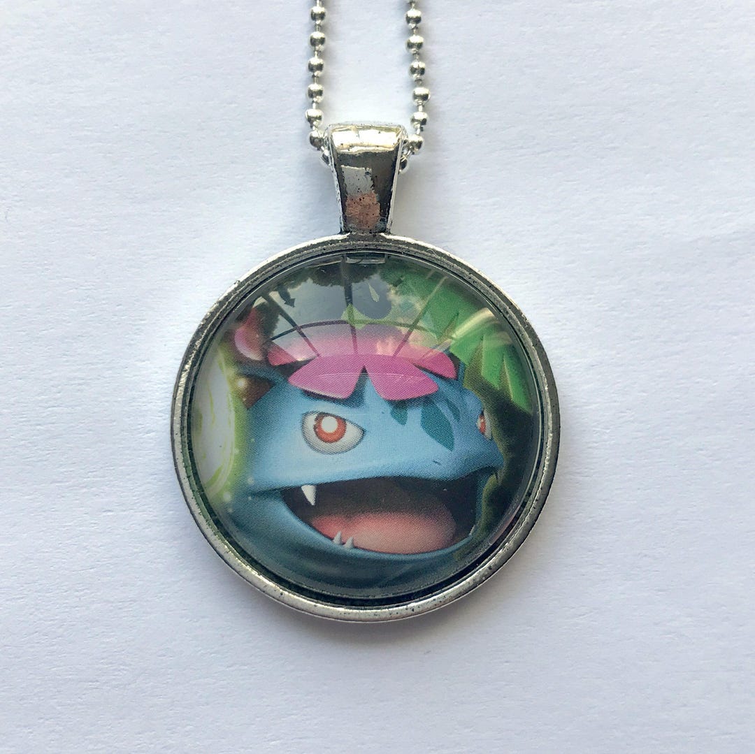 Mega Venusaur Pokemon Necklace OR Keychain Upcycled Pokemon Etsy