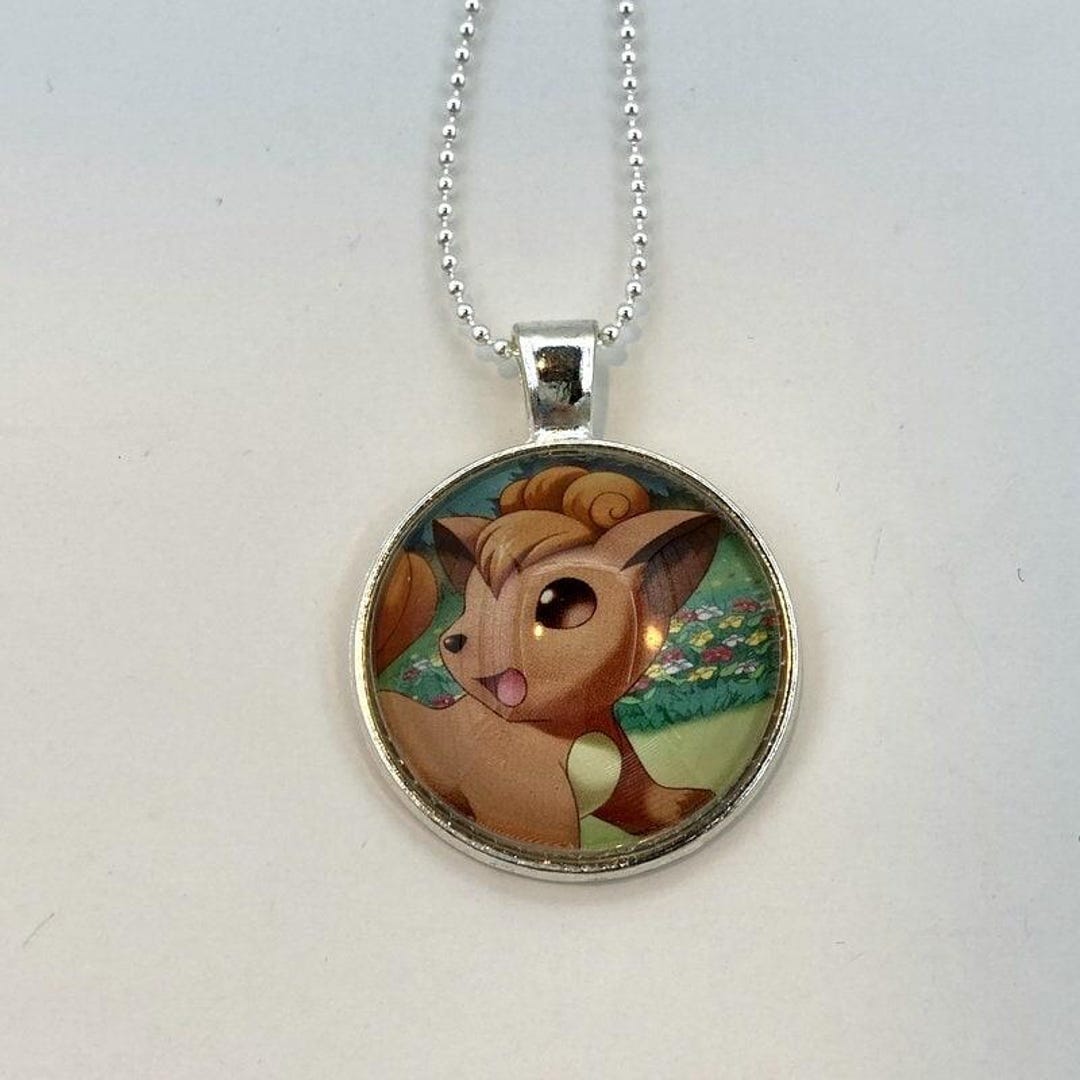 Vulpix Pokemon Necklace OR Keychain - Upcycled Pokemon Card Pendant ...