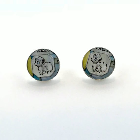 Alolan Vulpix Earrings - Upcycled Pokemon Card Earrings - Sterling Silver  Stud Earrings - Pokemon Earrings - Sun & Moon - Post Earrings - Etsy