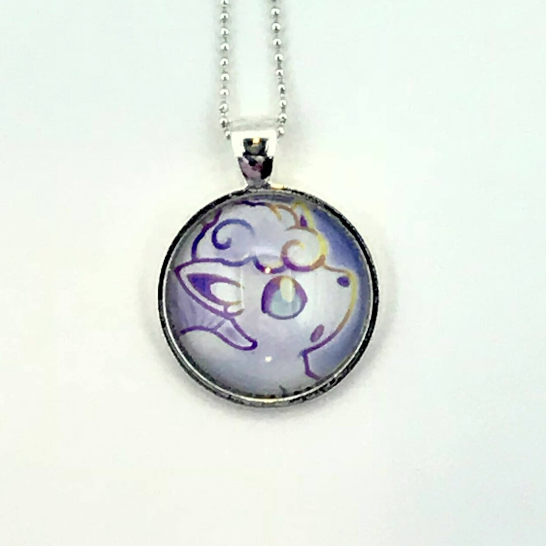 Alolan Vulpix Pokemon Necklace OR Keychain Upcycled Pokemon Card ...