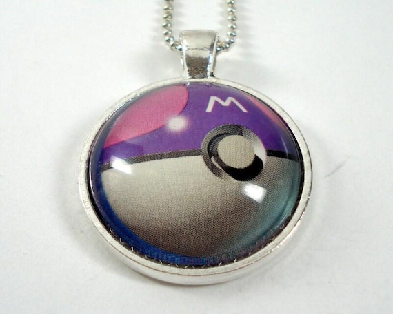 Master Ball Pokemon Necklace OR Keychain - Upcycled Pokemon Card Pendant -  Silver Pendant W/chain - Master Ball Necklace - Card Necklace - Etsy