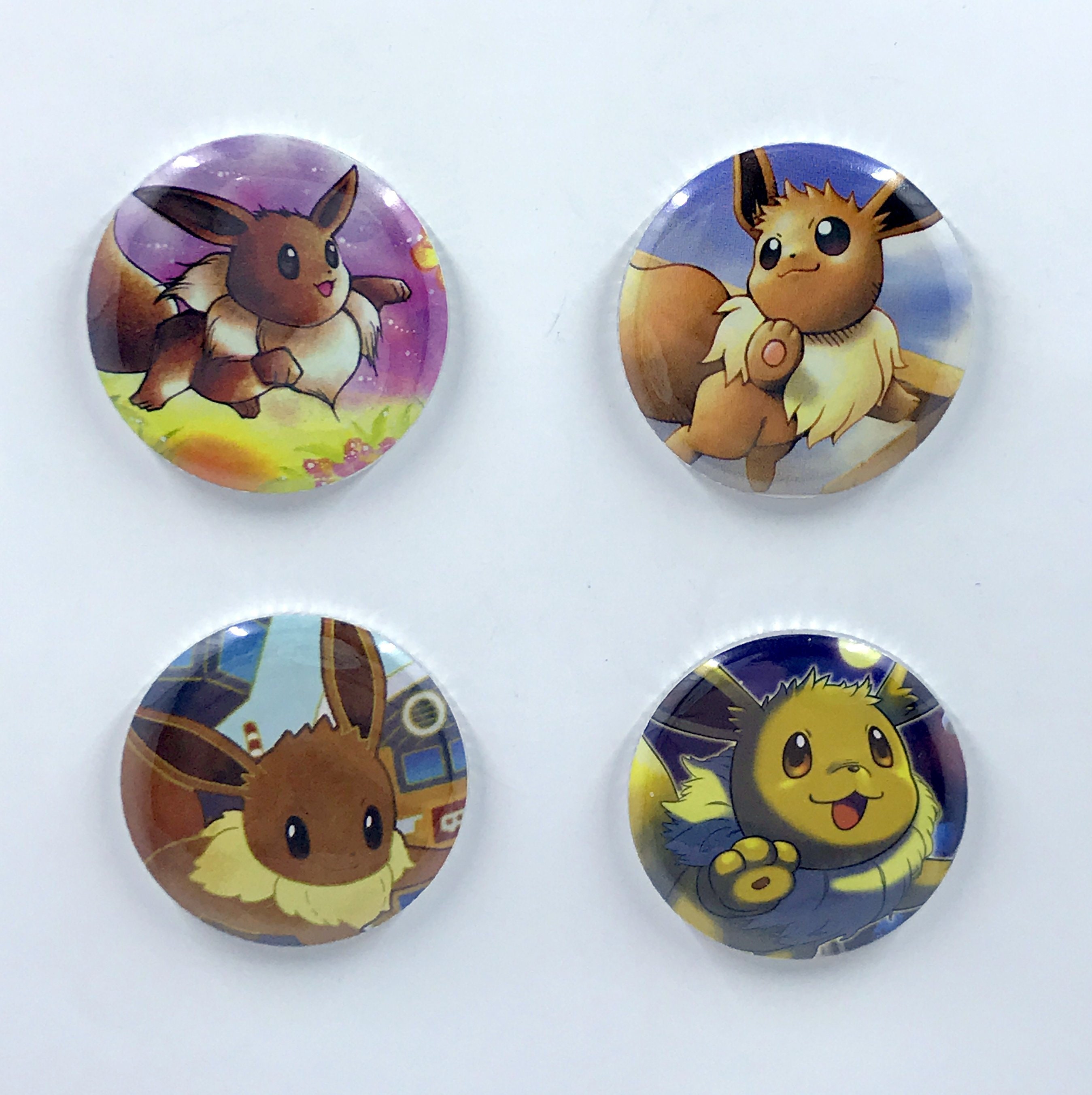 Kitchen Décor Refrigerator Ceramic Eevee Set of 4