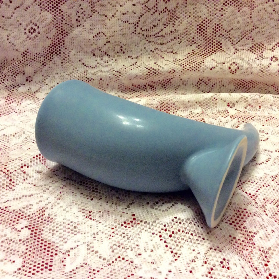 Vintage Blue Horn Beer Stein Glass. Free Ship Etsy