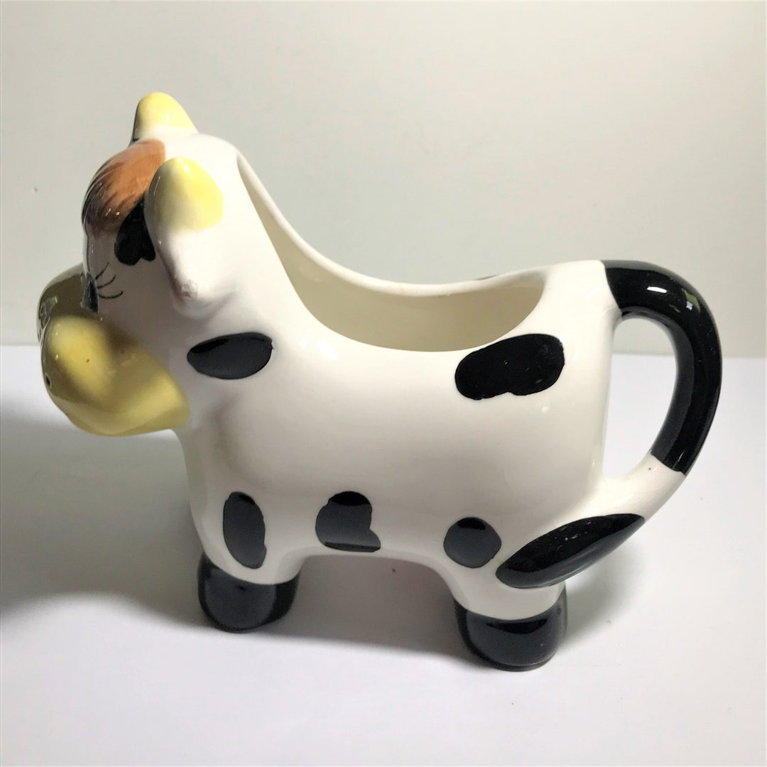 Vintage Houston Harvest Ceramic Cow Creamer Etsy