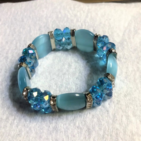 Rhinestone Stretch Bracelet Etsy