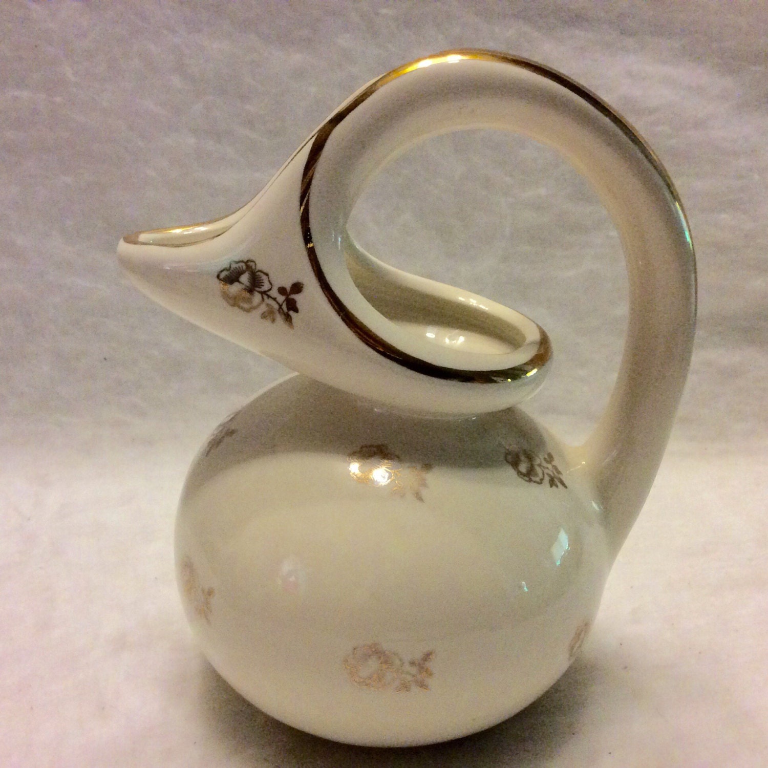 Vintage 22k Gold Trim Pitcher Pourer Creamer. Free Ship Etsy