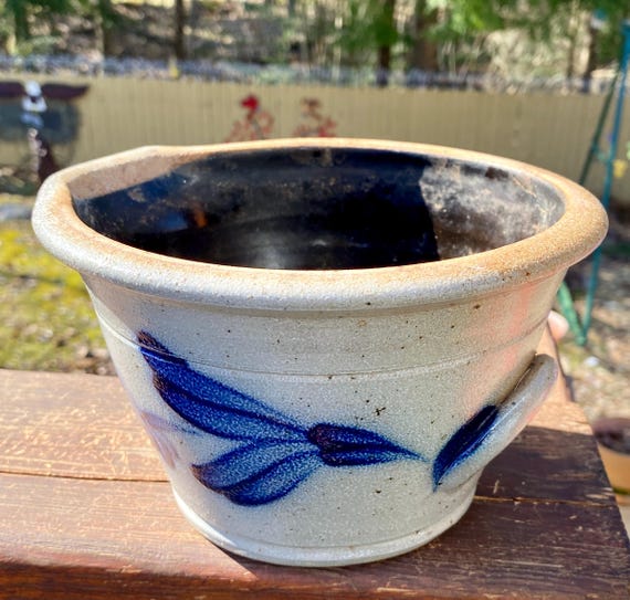 ローポタリー(Rowe Pottery Works) 1989 Rowe Pottery Works Gray Ceramic Planter Bowl. - Etsy