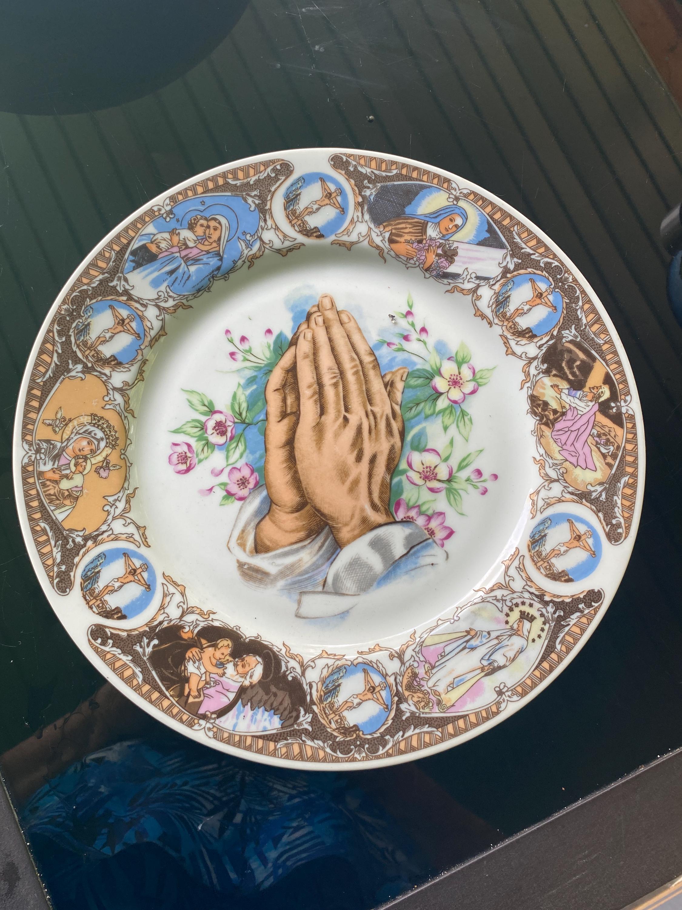 Vintage 1950s Artmark Made in Japan Praying Hands Ceramic Plate - Etsy
