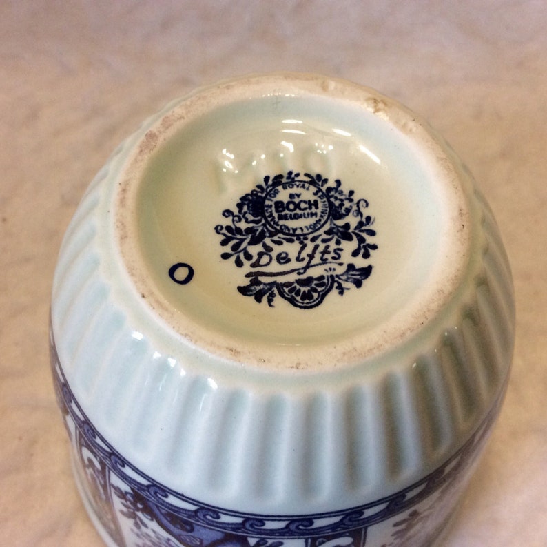 Boch Belgium Delfts Porcelain Cobalt Blue Decor Bowl. Free Etsy
