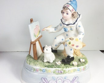 Schmid limited edition signed music box clown artist Somewhere Out There.