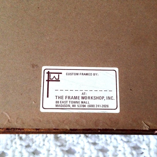Flash Sale- RARE shops 77 Edouard Collin Original Signed Print Signed Dedication to William Callow