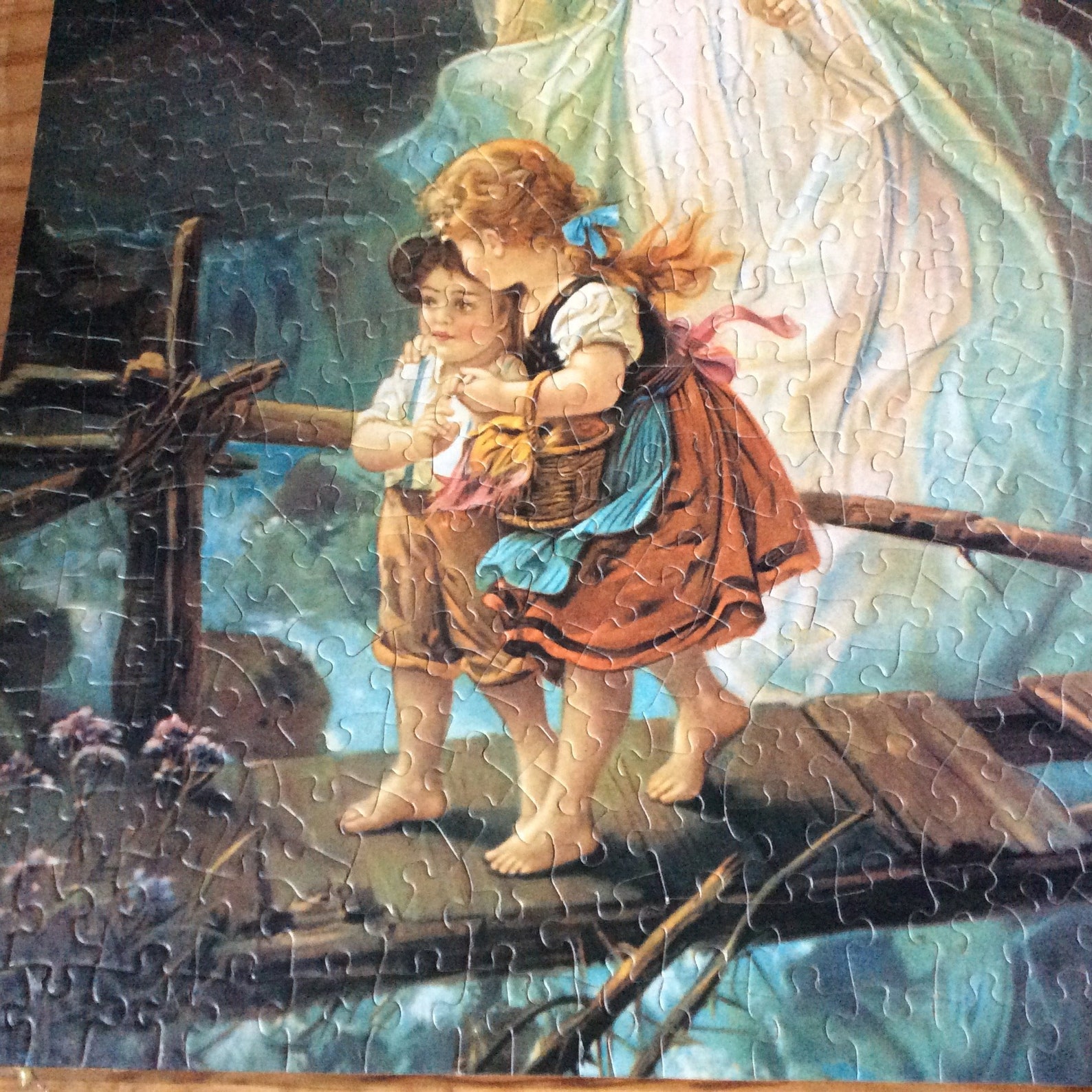 Guardian Angel Children Crossing Bridge Puzzle Wall Hanging  Etsy