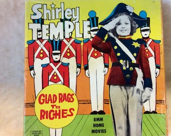 Shirley Temple Glad Rags to Riches 8mm film. Ken Films free shipping to US.
