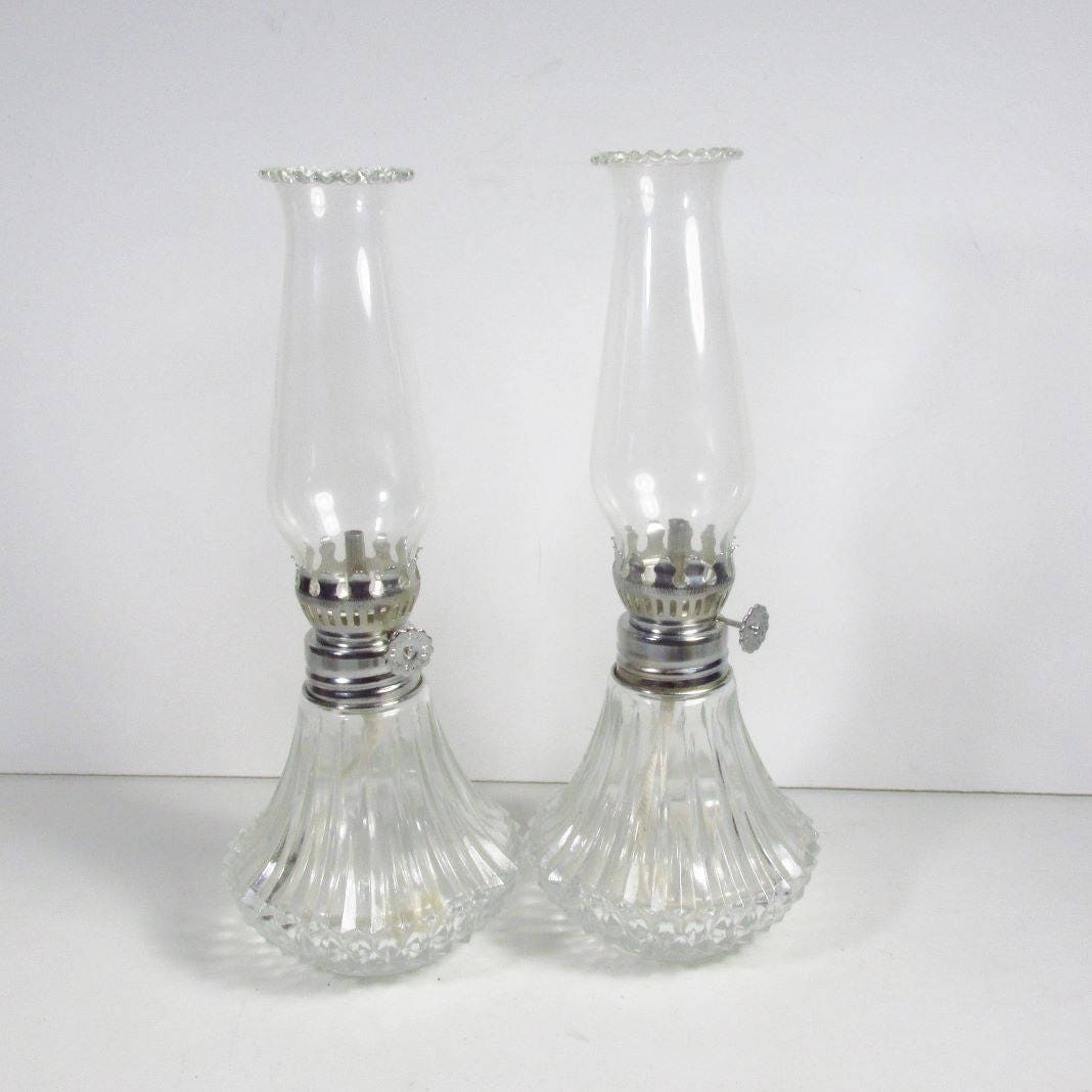 Farms Lamplight Kerosene lamps made in Austria set of 2 mint Etsy