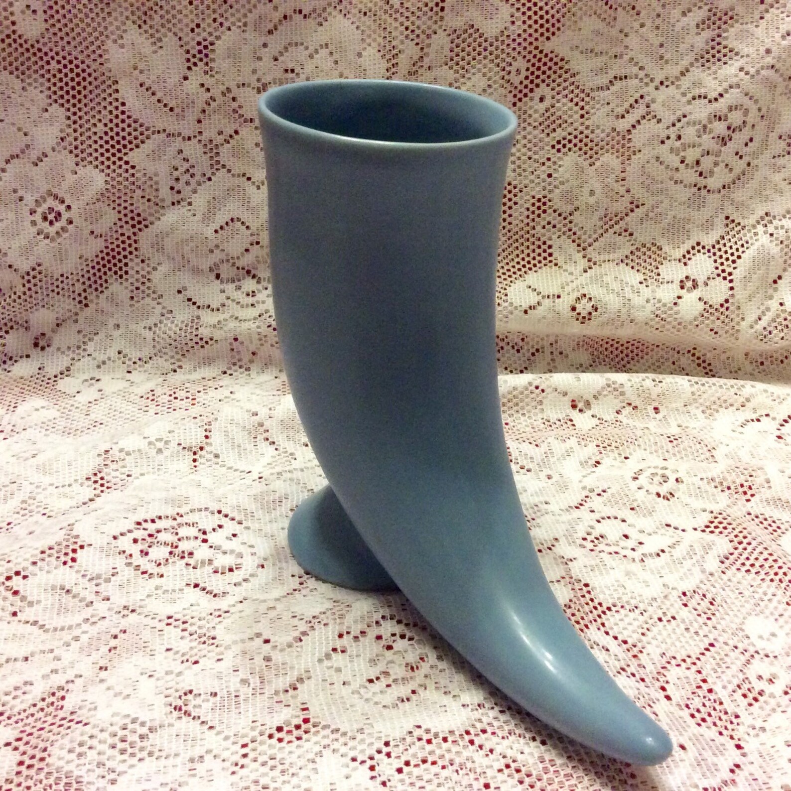 Vintage Blue Horn Beer Stein Glass. Free Ship Etsy