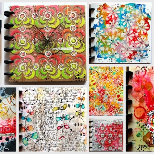 On-line class - Playing with Plastic - and the Grafix Mixed Media Journal