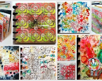 On-line class - Playing with Plastic - and the Grafix Mixed Media Journal