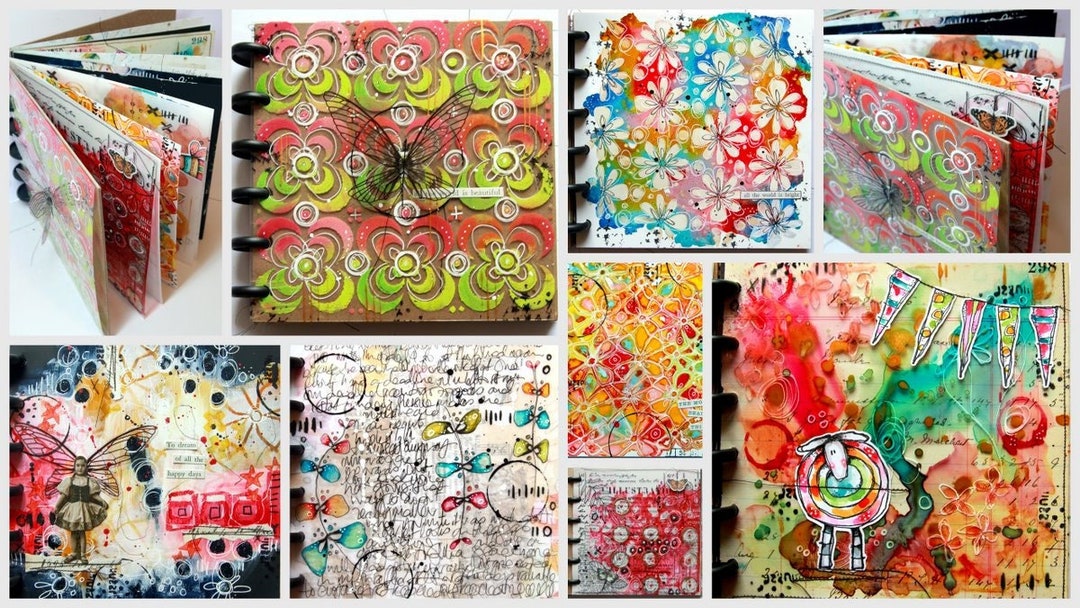 Online Class Playing With Plastic and the Grafix Mixed Media Journal Etsy