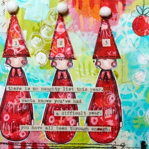 On-line class 6  - Christmas Art Journaling with Kate Crane (recording now available to view)