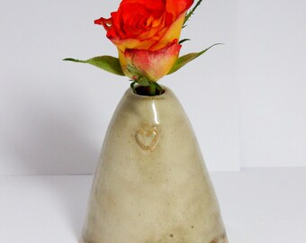Hand made ceramic cone/bud vase
