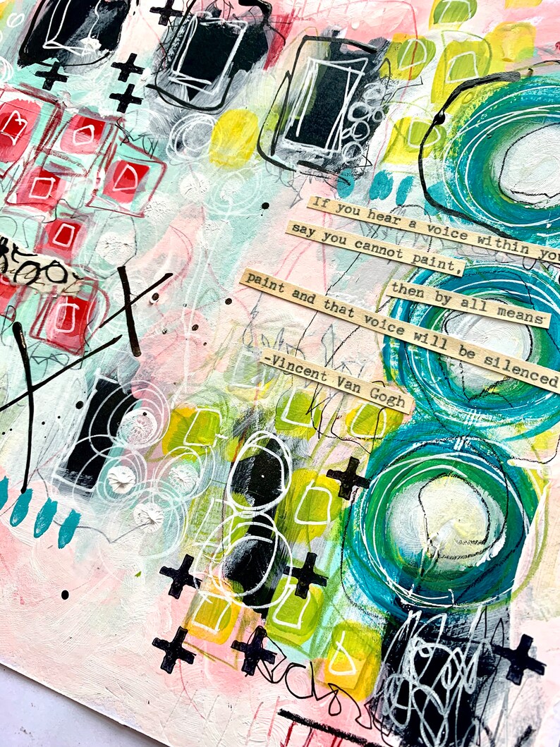 On-line LIVE class 15 Art Journaling with Kate Crane image 4