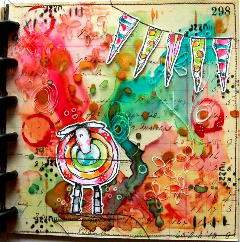 On-line class Playing with Plastic and the Grafix Mixed Media Journal image 7