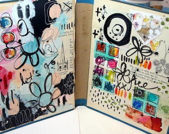 On-Line LIVE class 16 Art journaling with Kate Crane