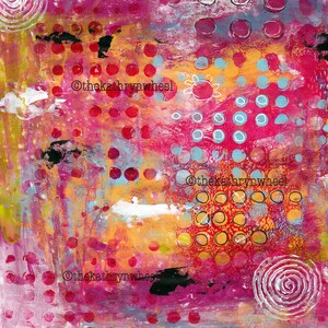 Set of 4 Mixed Media Backgrounds Instant Digital Download - Etsy