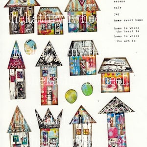 Collaged houses download