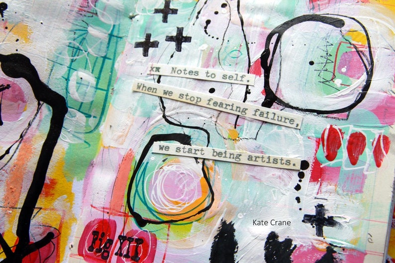 On-line LIVE class 15 Art Journaling with Kate Crane image 1