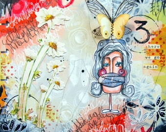 On-line class 7 - Art Journaling - New Year -  with Kate Crane