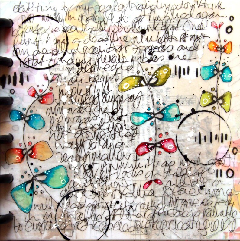 On-line class Playing with Plastic and the Grafix Mixed Media Journal image 6