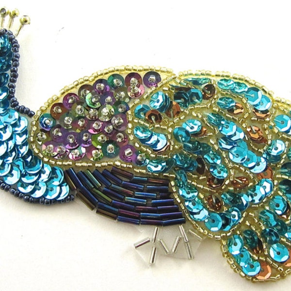 Peacock Appliques Etsy