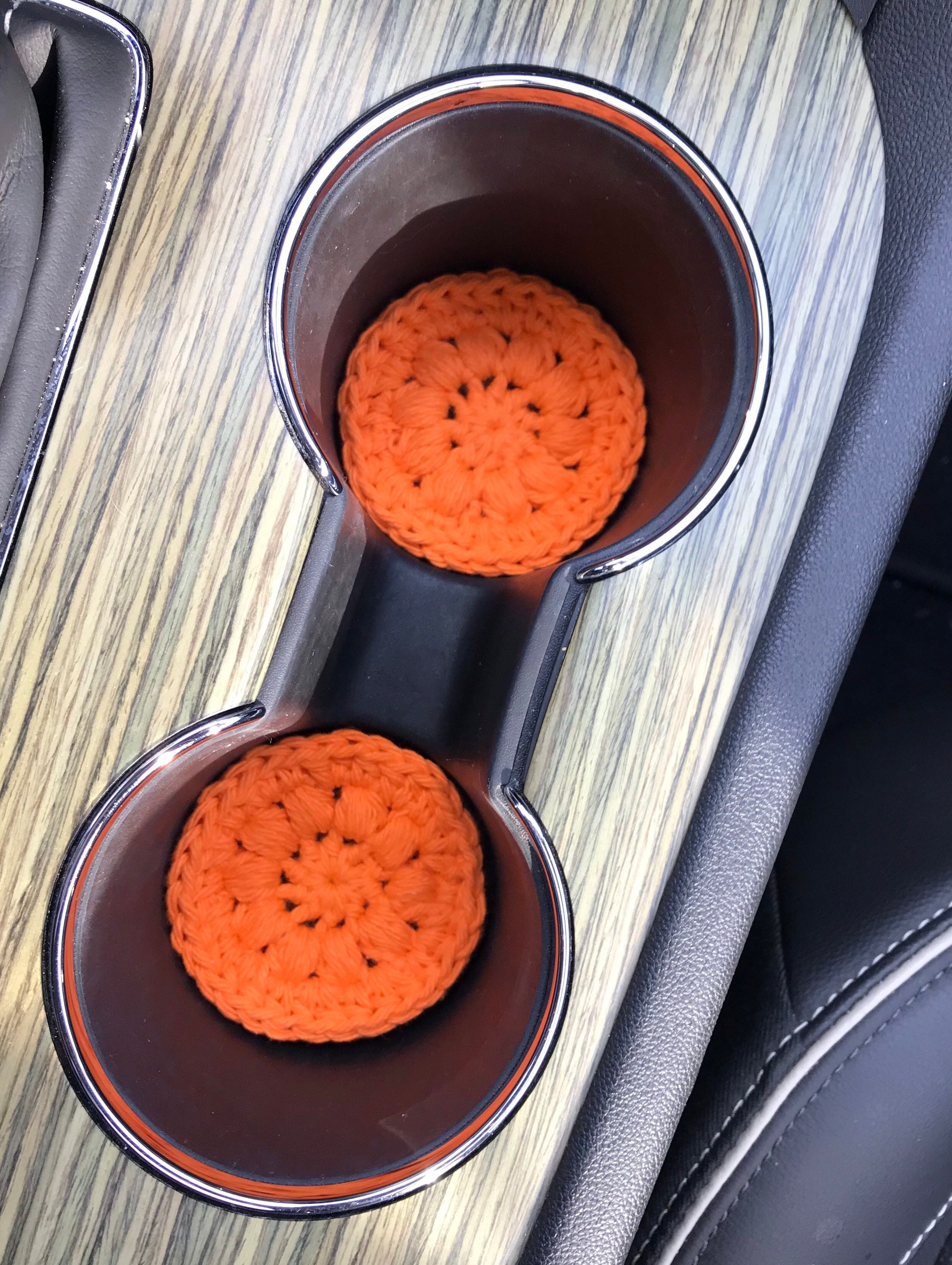 Car Coasters for Cup Holders, 2 Pack Absorbent Ceramic Car Cup
