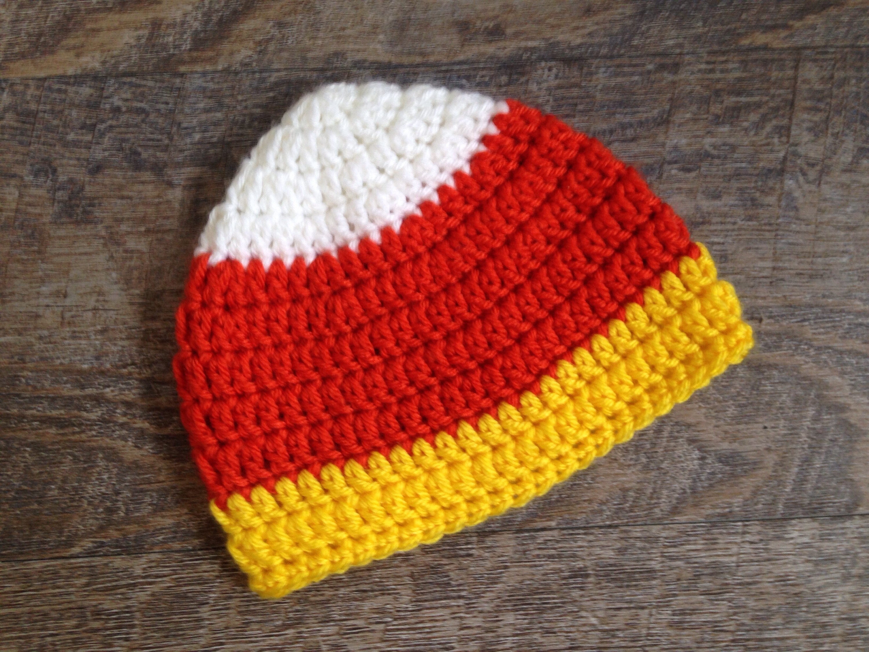 Baby Candy Corn Hat Newborn Fall Photo Shoot Baby Halloween | Etsy