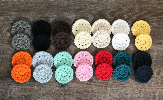 Daisy Flower Crochet Car Coasters for Cup Holders. Cotton Coasters