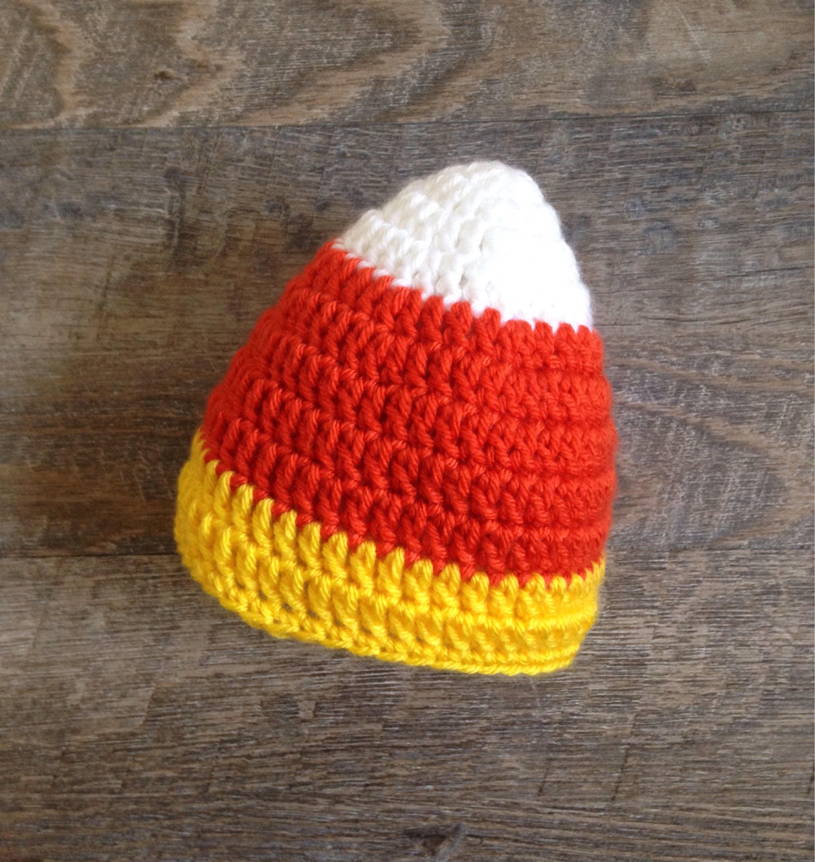 Baby Candy Corn Hat Newborn Fall Photo Shoot Baby Halloween | Etsy