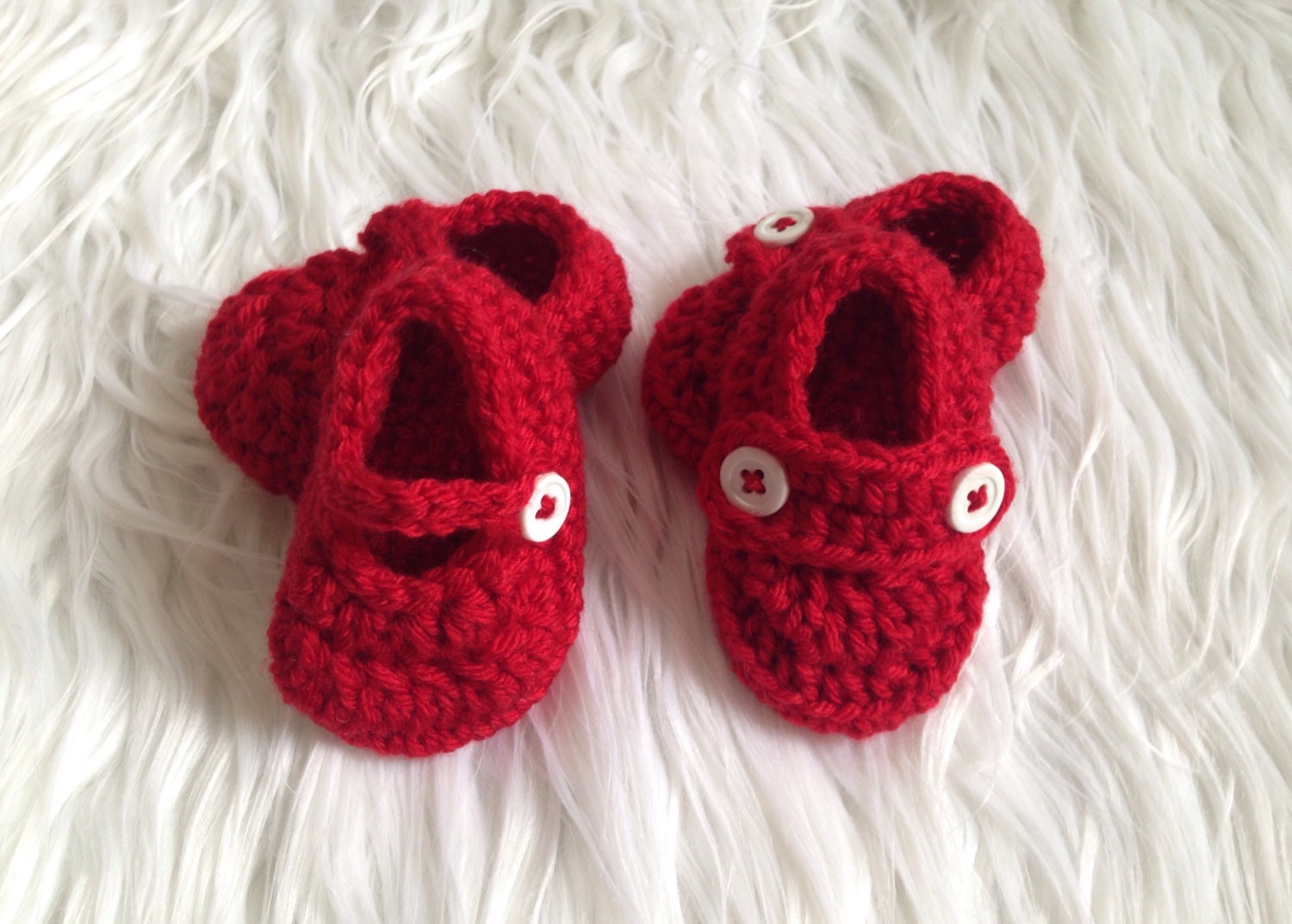 newborn red shoes