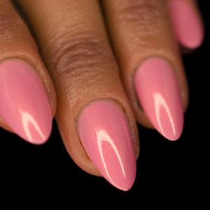 Ballerina Pink Nail Polish with Golden Shimmer  - NeVerMind Apothecary Nail Polish - Sweetheart