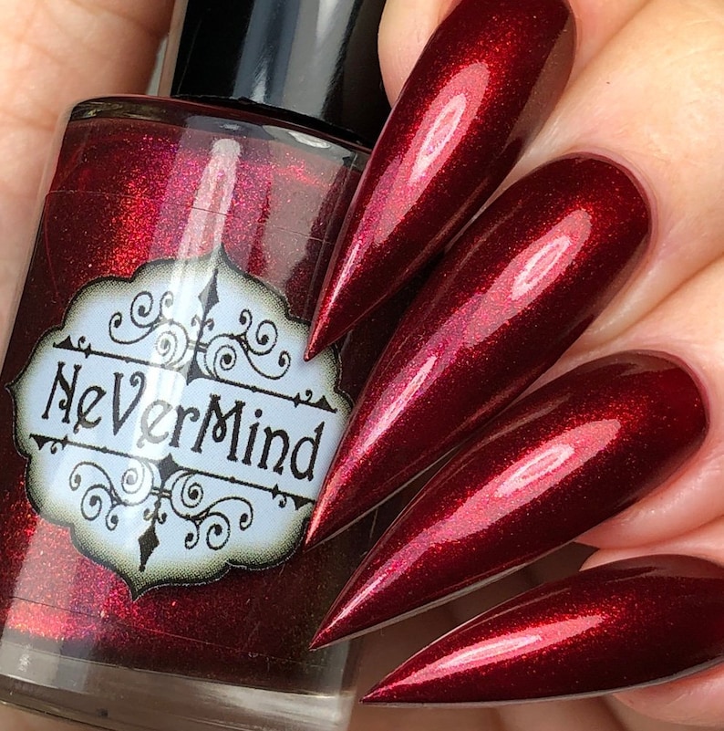 Red Nail Polish With Red To Orange Aurora Shift Savage Etsy Red Nail Polish With Red To Orange Aurora Shift Savage Etsy