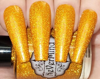 Tangerine Orange Reflective  - NeVerMind Apothecary Nail Polish - D&D Themed - Potion of Strength