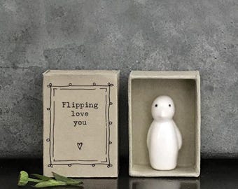 Flipping love you matchbox gift - East of India