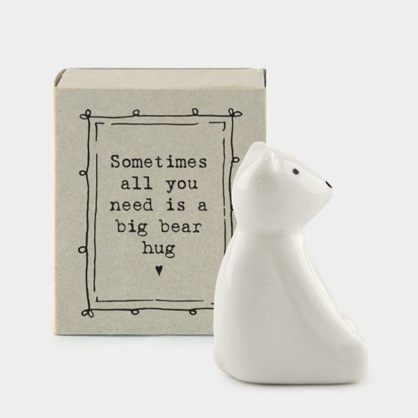 Bear hug matchbox gift