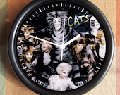 CATS The MUSICAL PLAY Cool Feng Shui Big Full 10 inch black wall clock Ships Tomorrow