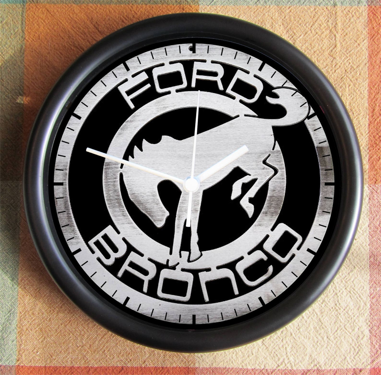 FORD Bronco Clock 4x4 Big 10 inch black wall clock Ships Etsy